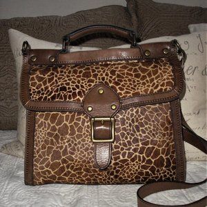 Fossil Vintage Revival Giraffe Calf Hair Crossbody